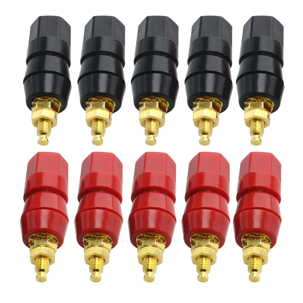 5Pair Terminals Red Black Amplifier Terminal Binding Post Banana Speaker Plug Jack Adapter Socket Power Junction Connector
5Pair Terminals Red Black Amplifier Terminal Binding Post Banana Speaker Plug Jack Adapter Socket Power Junction Connector