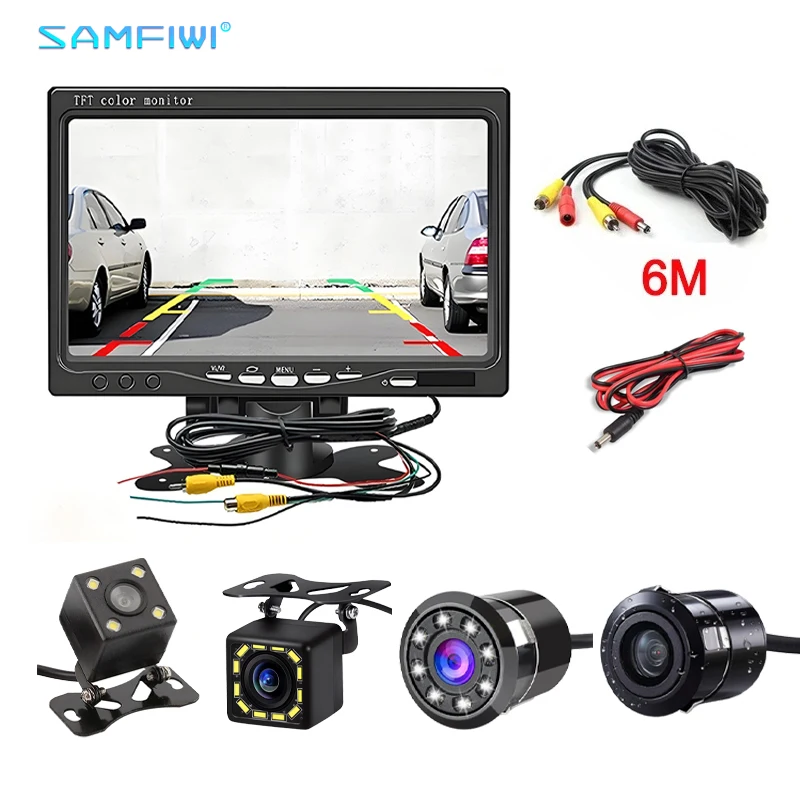 7 Inch Rear View Camera Monitor Screen Reversing Camera for Car Parking Parking System Camera for Vehicle DashCam Backup Camera
7 Inch Rear View Camera Monitor Screen Reversing Camera for Car Parking Parking System Camera for Vehicle DashCam Backup Camera