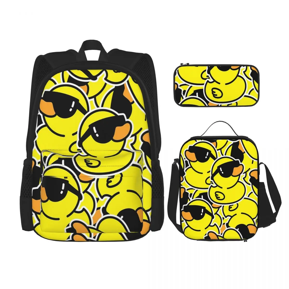 Yellow Classic Rubber Duck Backpacks Boys Girls Bookbag Students School Bags Kids Rucksack Lunch Bag Pen Bag Three-Piece Set
Yellow Classic Rubber Duck Backpacks Boys Girls Bookbag Students School Bags Kids Rucksack Lunch Bag Pen Bag Three-Piece Set