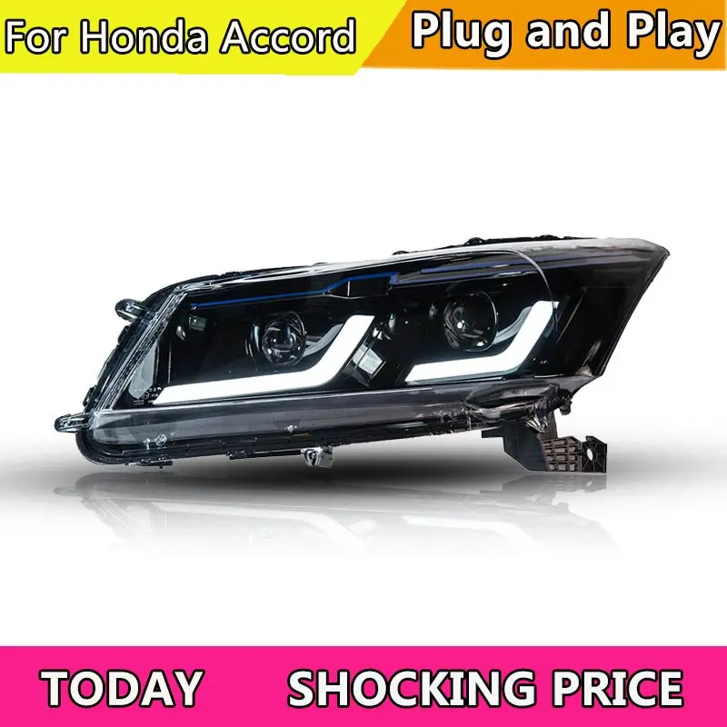 Car LED Light For Honda Accord 8th LED Headlights 2008-2013 LED Projetor Lens Head Lamp Daytime Light Automotive Accessories
Car LED Light For Honda Accord 8th LED Headlights 2008-2013 LED Projetor Lens Head Lamp Daytime Light Automotive Accessories