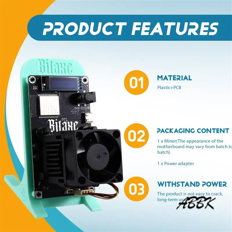 ABBK-Bitaxe Gamma 601 BTC Solo Miner 1,2TH/S 18-22 Вт BM1370 Asic Chip от Antminer S21 Pro Bitcoin Crypto SOLO Miner
ABBK-Bitaxe Gamma 601 BTC Solo Miner 1,2TH/S 18-22 Вт BM1370 Asic Chip от Antminer S21 Pro Bitcoin Crypto SOLO Miner