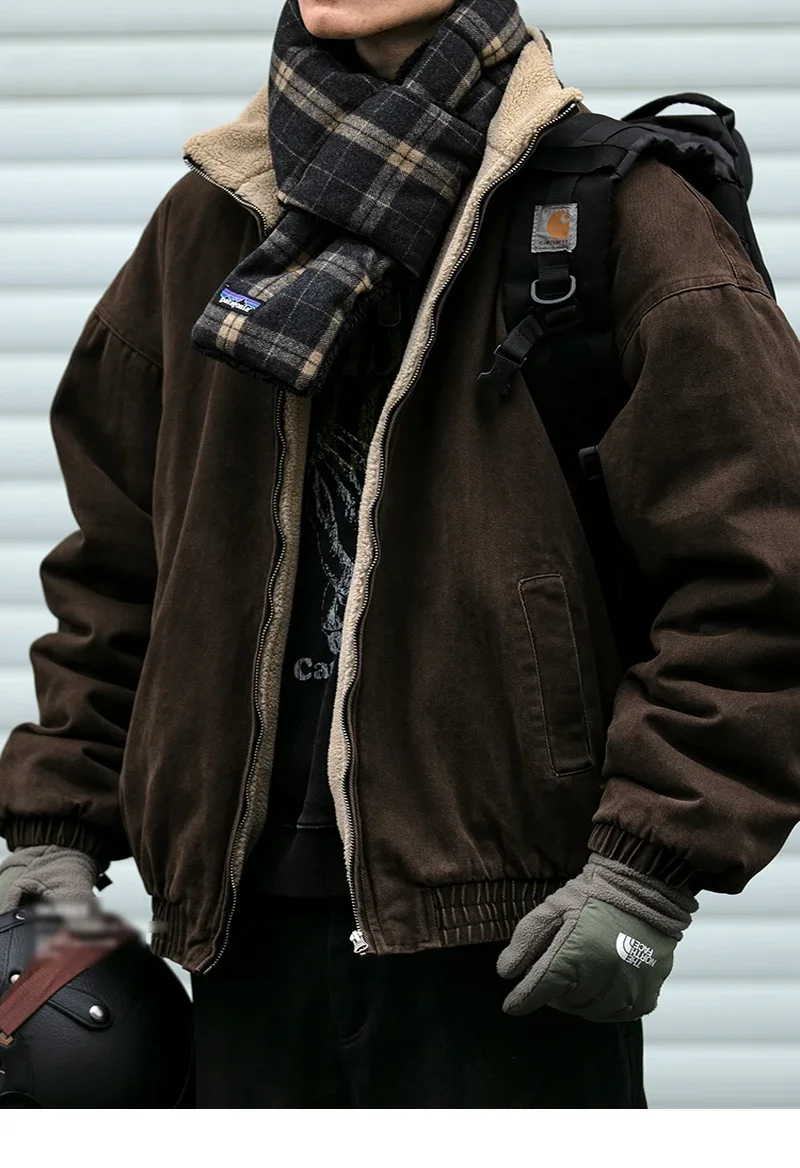 Mens Japanese Vintage Polar Fleece Jacket Winter Thick Warm Coat Korean Streetwear Loose Oversized
Mens Japanese Vintage Polar Fleece Jacket Winter Thick Warm Coat Korean Streetwear Loose Oversized