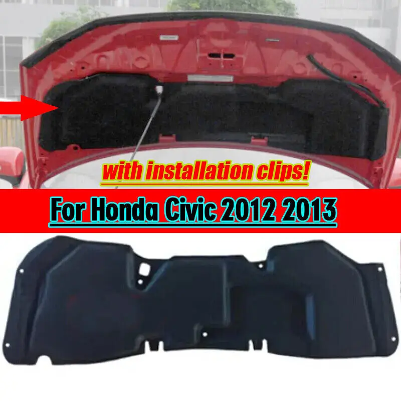 Новинка для Honda Civic 2012 2013, изоляционная накладка на передний капот, теплозащитный экран
Новинка для Honda Civic 2012 2013, изоляционная накладка на передний капот, теплозащитный экран