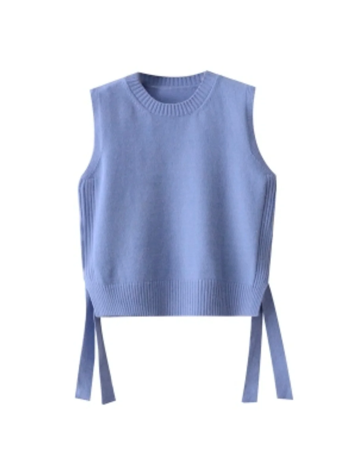 Korean Sle Loose Knitted Vest Women's Autumn Winter New Side Design Svel Sweater Overhead Faion Ladies Vest
Korean Sle Loose Knitted Vest Women's Autumn Winter New Side Design Svel Sweater Overhead Faion Ladies Vest