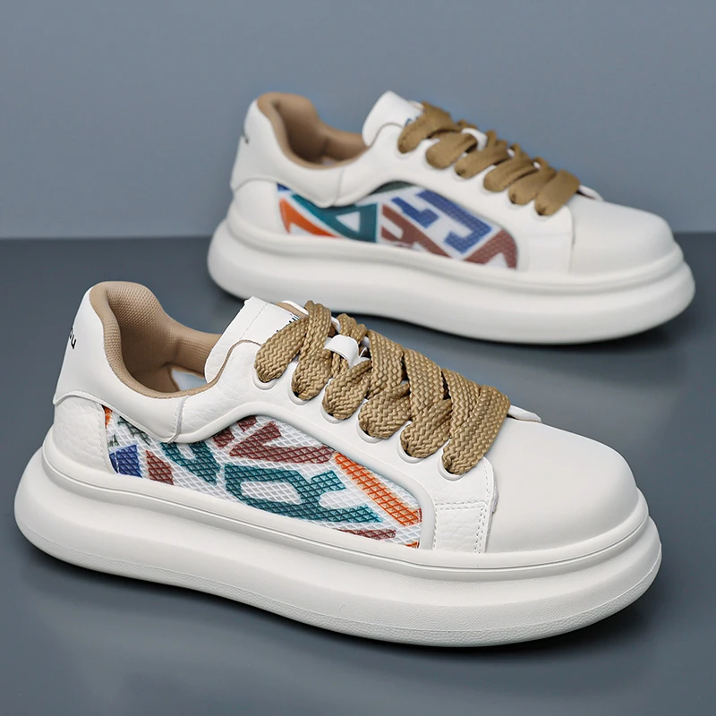 Fashion New Men's Lace Up White Running Thick-Soled Causal Elevator Shoes Male Designer Sports Walking Sneaker Zapatos Hombre
Fashion New Men's Lace Up White Running Thick-Soled Causal Elevator Shoes Male Designer Sports Walking Sneaker Zapatos Hombre
