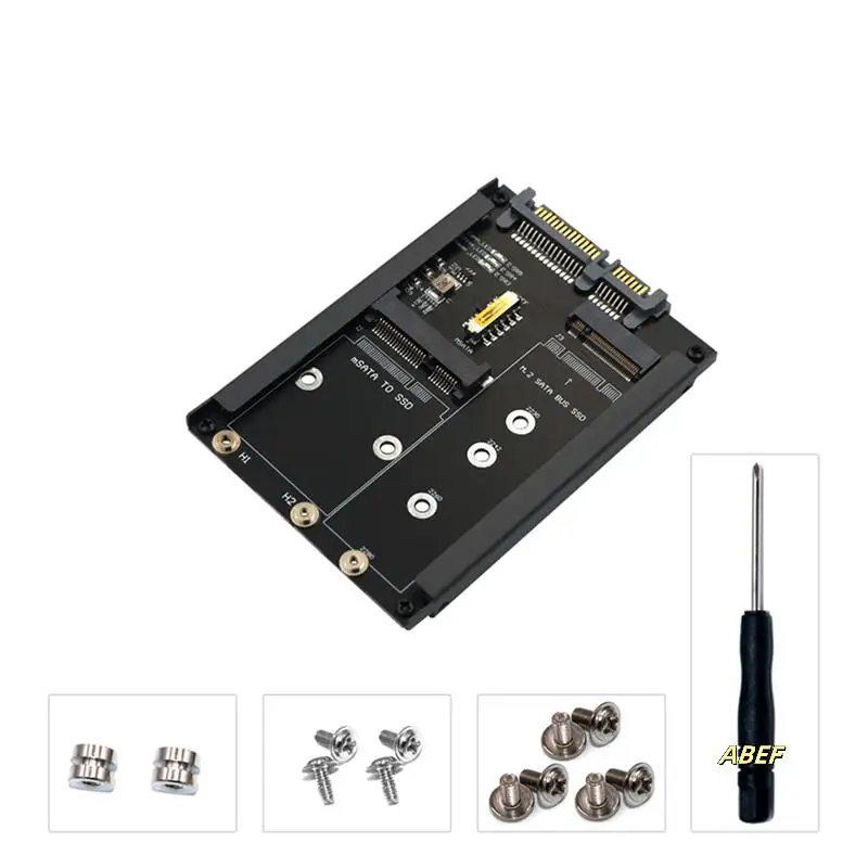 2X 2In1 MSATA + B Key/B+M Key M.2 SSD-адаптер 2,5 SATA с разъемом корпуса для M2 NGFF SATA3 2230 2242 2260
2X 2In1 MSATA + B Key/B+M Key M.2 SSD-адаптер 2,5 SATA с разъемом корпуса для M2 NGFF SATA3 2230 2242 2260