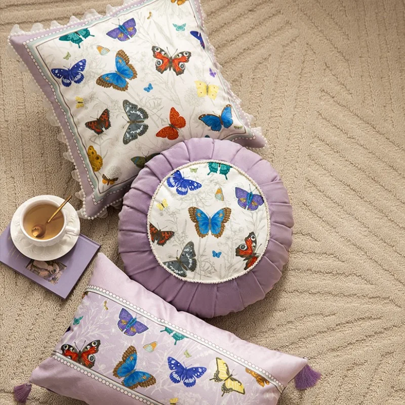 Butterfly Pillows Purple Velvet Cushion Case French Decorative Pillow Cover For Sofa Chair Retro Living Room Home Decorations
Butterfly Pillows Purple Velvet Cushion Case French Decorative Pillow Cover For Sofa Chair Retro Living Room Home Decorations