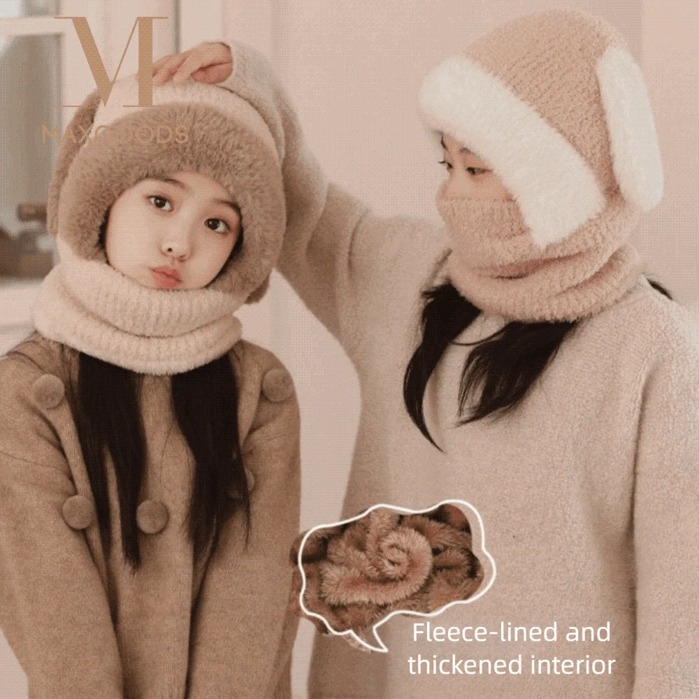 Шарф-шапка с теплыми ушками, вязаная шапка с кроличьими ушками, зимняя шапка, вертикальный головной убор, цельный дизайн, защитная шапка для ушей
Шарф-шапка с теплыми ушками, вязаная шапка с кроличьими ушками, зимняя шапка, вертикальный головной убор, цельный дизайн, защитная шапка для ушей