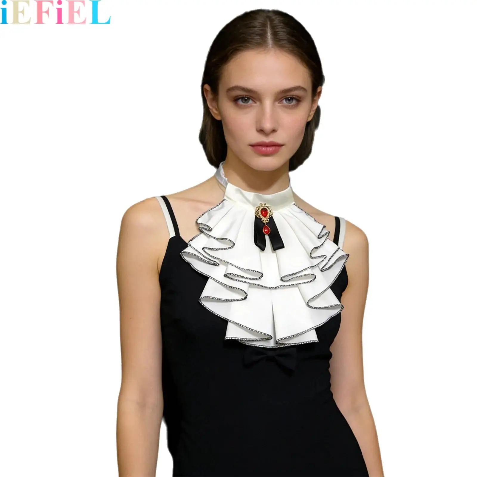 1Pcs Victorian False Collar Medieval Vintage Palace Detachable Ruffle Neck Collar for Costume Parties
1Pcs Victorian False Collar Medieval Vintage Palace Detachable Ruffle Neck Collar for Costume Parties