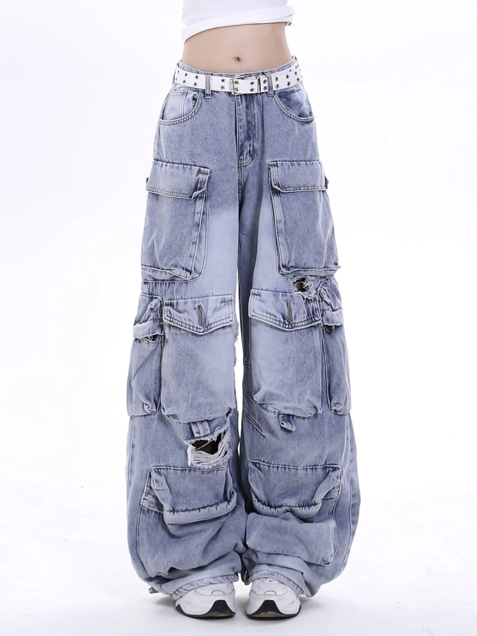 Jeans Women's Summer American Fashion Heavy Industry Three-Dimensional Multi-Pocket Design Loose All-Matching Straight Pants
Jeans Women's Summer American Fashion Heavy Industry Three-Dimensional Multi-Pocket Design Loose All-Matching Straight Pants