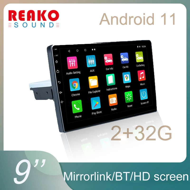 REAKOSOUND 2+32G Android 11 Multimedia Video Player 1 Din GPS Car Stereo For Universal Volkswagen Nissan Hyundai Kia Toyota
REAKOSOUND 2+32G Android 11 Multimedia Video Player 1 Din GPS Car Stereo For Universal Volkswagen Nissan Hyundai Kia Toyota