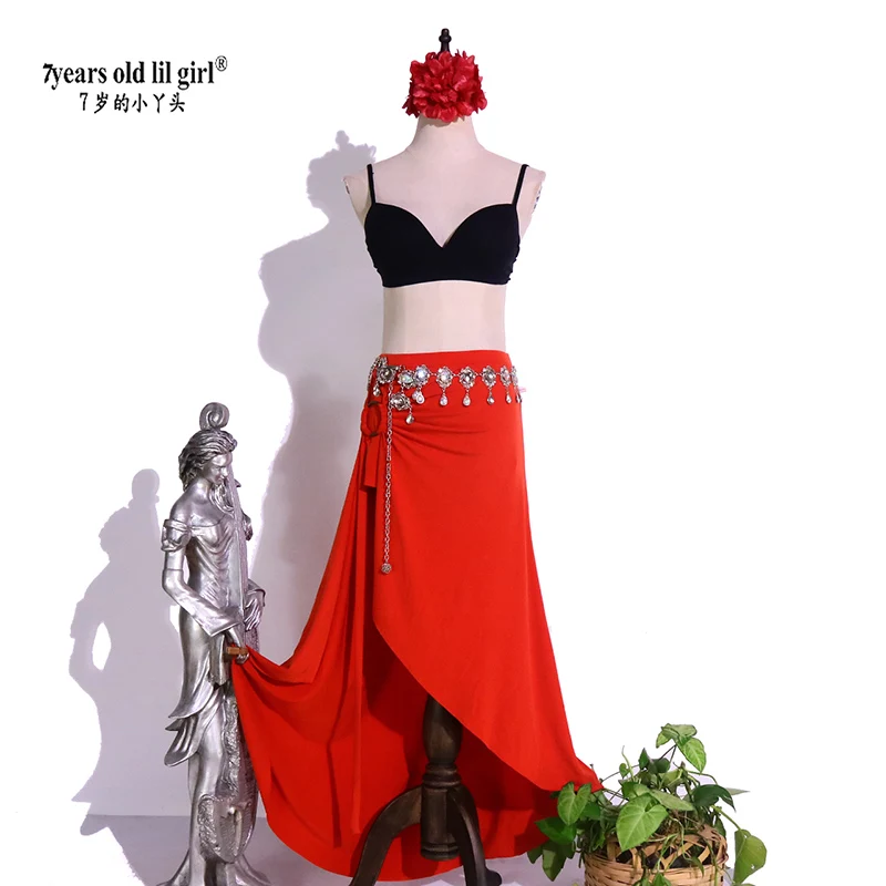 New Female Belly Dance Practice Long Skirt Belly Dancing Practice Modal Cotton Belly Dance Training Wear BGG15
New Female Belly Dance Practice Long Skirt Belly Dancing Practice Modal Cotton Belly Dance Training Wear BGG15