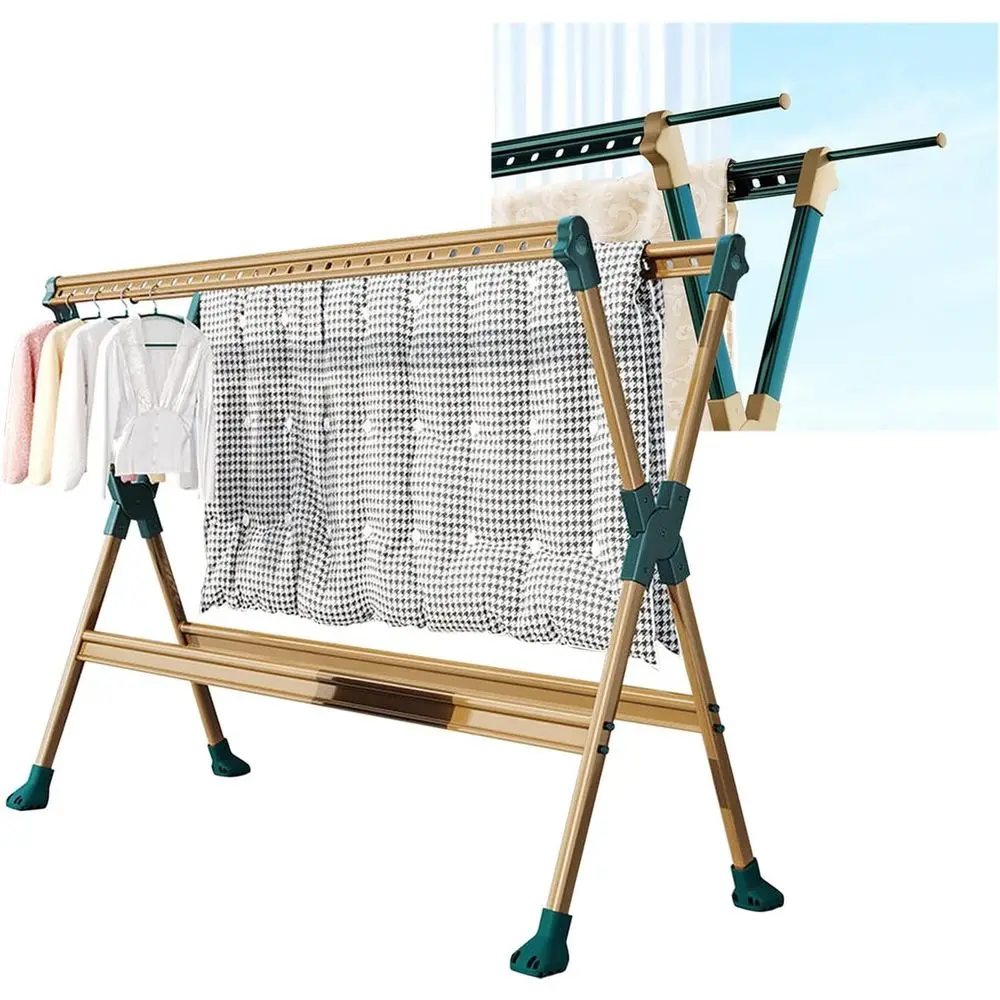 Компактная выдвижная сушилка для одежды на открытом воздухе/в помещении, выдвижная 250 см, золотая, L250 см/98 дюймов
Компактная выдвижная сушилка для одежды на открытом воздухе/в помещении, выдвижная 250 см, золотая, L250 см/98 дюймов