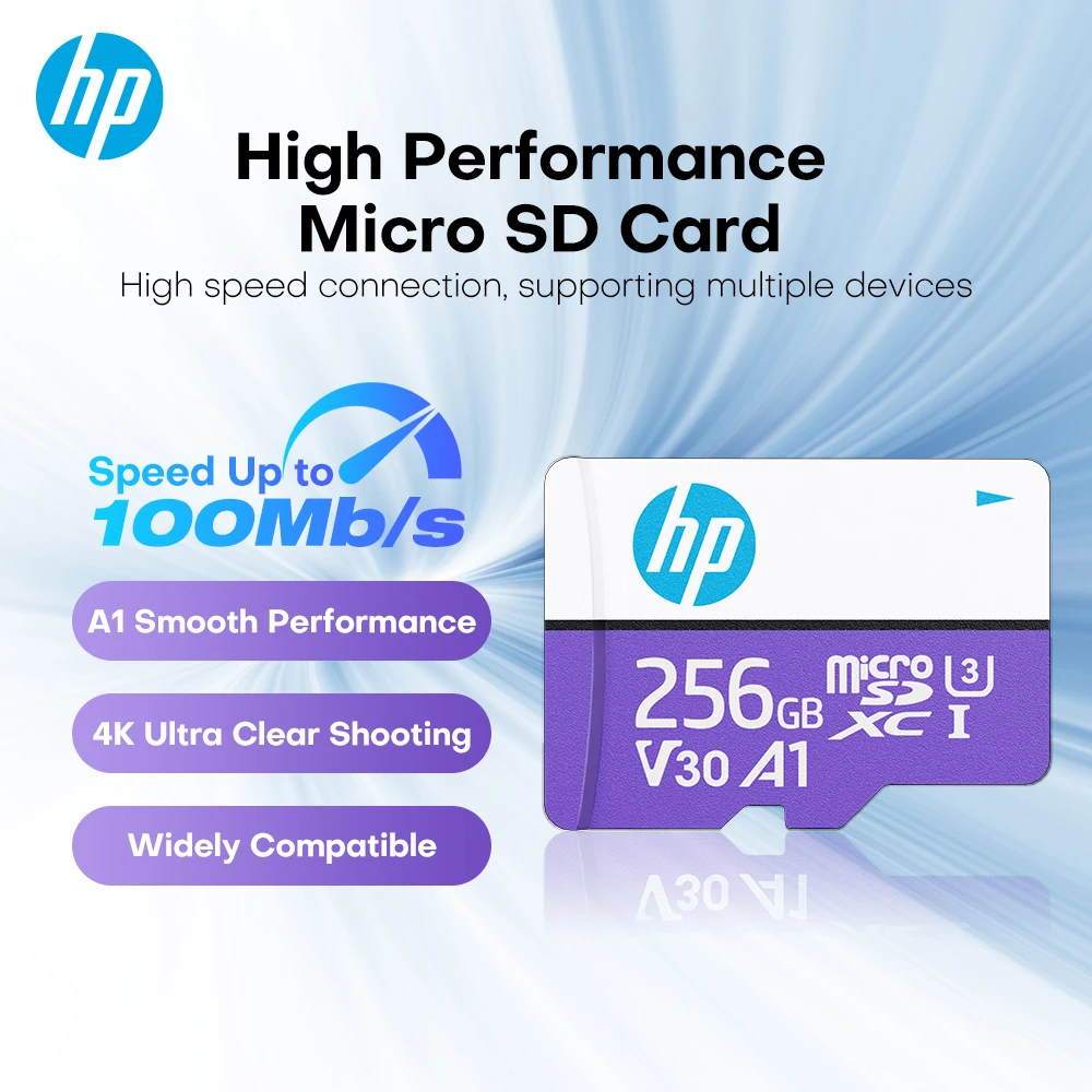 HP 64 ГБ 128 ГБ 256 ГБ Карта Micro SD Class10 UHS-I Высокоскоростная карта флэш-памяти 4K UHD для камеры телефона Рекордер для видеорегистратора
HP 64 ГБ 128 ГБ 256 ГБ Карта Micro SD Class10 UHS-I Высокоскоростная карта флэш-памяти 4K UHD для камеры телефона Рекордер для видеорегистратора