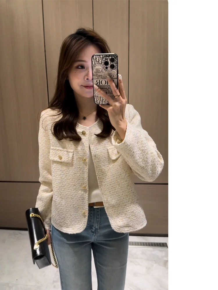 Xuanxuanchen Spring Fashionable Small Fragrance Style Jacket Women's Elegant Ladylike Top French Style Standard Fit Short Coat
Xuanxuanchen Spring Fashionable Small Fragrance Style Jacket Women's Elegant Ladylike Top French Style Standard Fit Short Coat