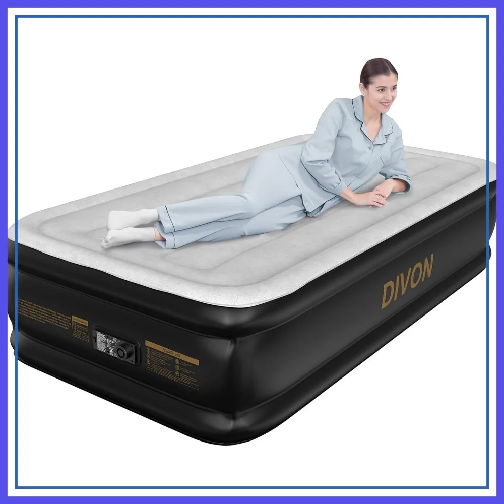 Twin Air Mattress with Built-in Pump, 18" Raised Inflatable Bed, 2-Min Setup, 330Lbs Capacity
Twin Air Mattress with Built-in Pump, 18" Raised Inflatable Bed, 2-Min Setup, 330Lbs Capacity