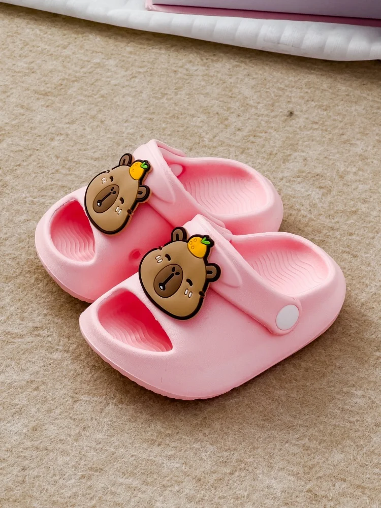Children's Sandals EVA Women's Summer Indoor Home Anti-Slip Rumor Cute 2025 New Soft Sole Orange Headdress Capybara Slippers
Children's Sandals EVA Women's Summer Indoor Home Anti-Slip Rumor Cute 2025 New Soft Sole Orange Headdress Capybara Slippers