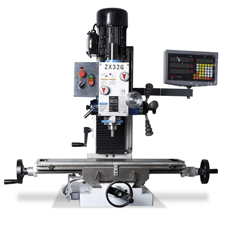 Desktop drilling and milling machine, manual milling machine, metal processing drilling machine, pure copper motor, thread ZX32G
Desktop drilling and milling machine, manual milling machine, metal processing drilling machine, pure copper motor, thread ZX32G