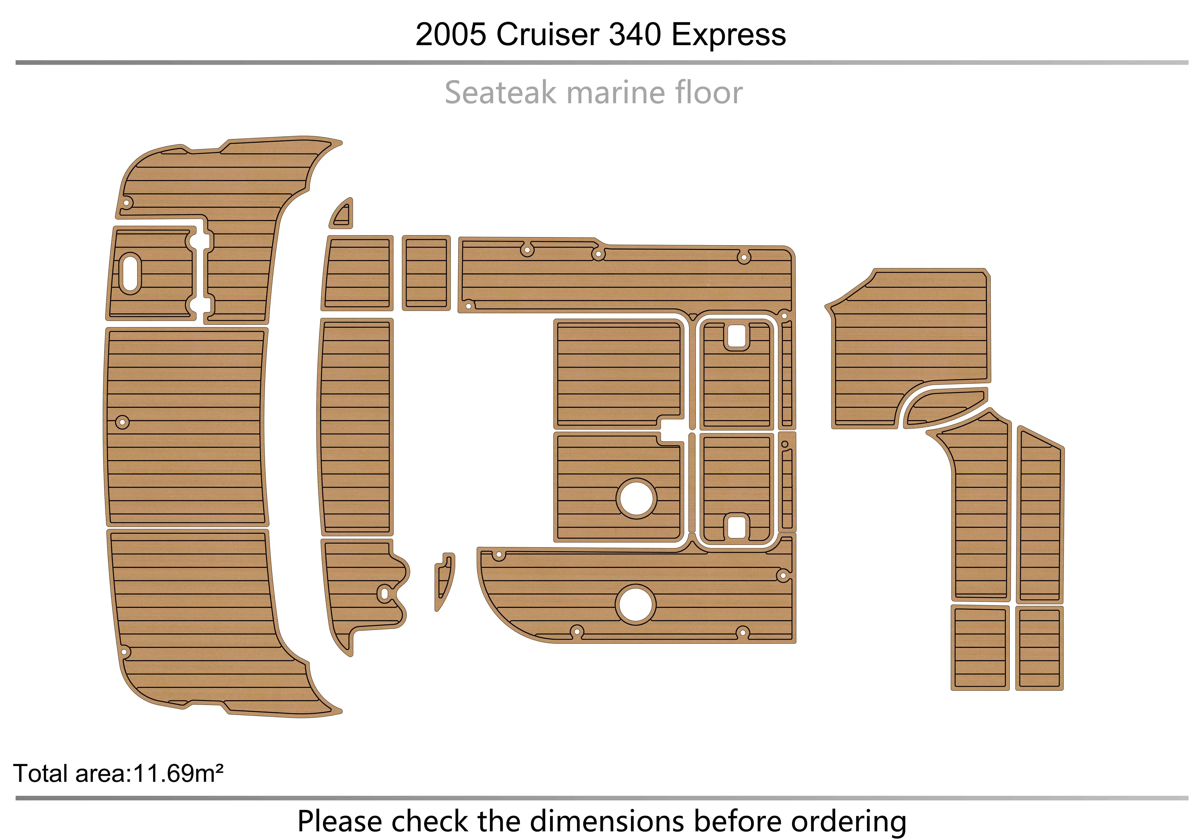 2005 Cruiser 340 Cockpit Swimming platform1/4" 6mm EVA fAUX carpet Water Ski Yacht Fishing Boat Non-slip mat floor
2005 Cruiser 340 Cockpit Swimming platform1/4" 6mm EVA fAUX carpet Water Ski Yacht Fishing Boat Non-slip mat floor