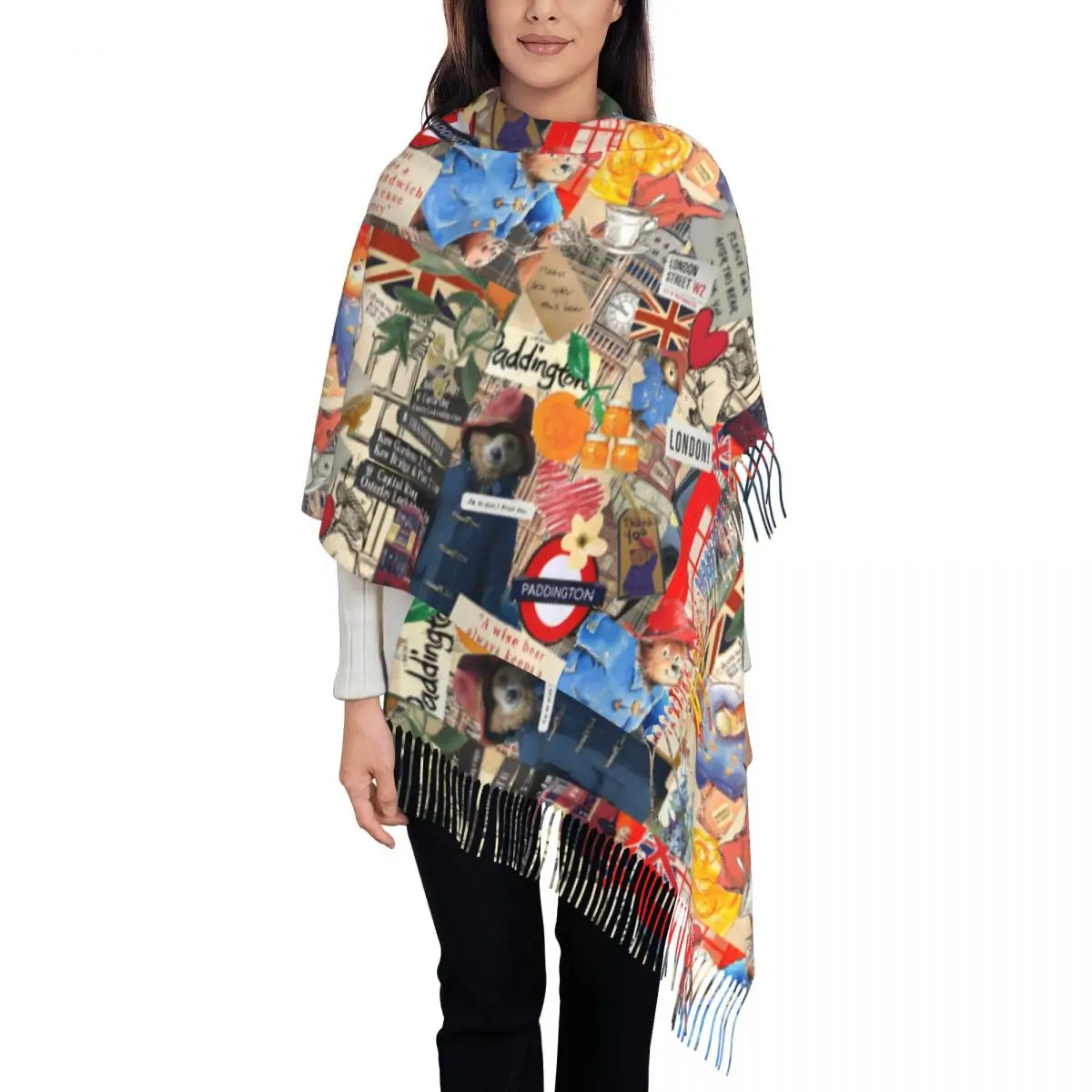 Шарф Paddington London с индивидуальным принтом для женщин и мужчин, зима-осень, теплые шарфы, шаль из фильма Англии, накидка
Шарф Paddington London с индивидуальным принтом для женщин и мужчин, зима-осень, теплые шарфы, шаль из фильма Англии, накидка