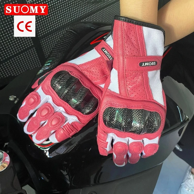 Lady Long Pink Goat Leather Motorbike Gloves All Season Anti-Fall Touchscreen Electric Road Racing Motocross Protective Gloves
Lady Long Pink Goat Leather Motorbike Gloves All Season Anti-Fall Touchscreen Electric Road Racing Motocross Protective Gloves