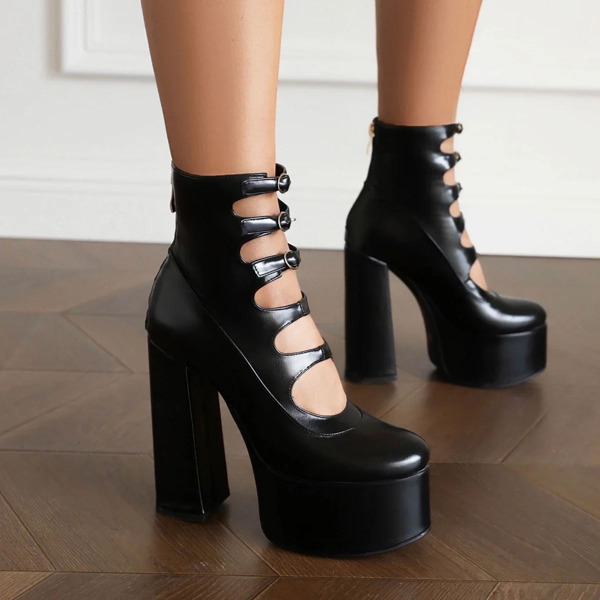 Dropshipping Sexy Nightclub High Heel Shoes Dancing Shoes Square Toe Zipper Waterproof Platform Heightening Women'S High Heels
Dropshipping Sexy Nightclub High Heel Shoes Dancing Shoes Square Toe Zipper Waterproof Platform Heightening Women'S High Heels