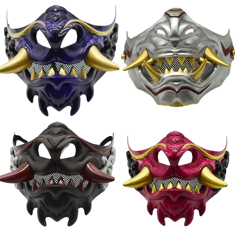 Devil Samurais Mask Halloween Cosplay Mask Half Face Mask Masquerade Mask Party Mask Japanese Mask for Carnivals
Devil Samurais Mask Halloween Cosplay Mask Half Face Mask Masquerade Mask Party Mask Japanese Mask for Carnivals