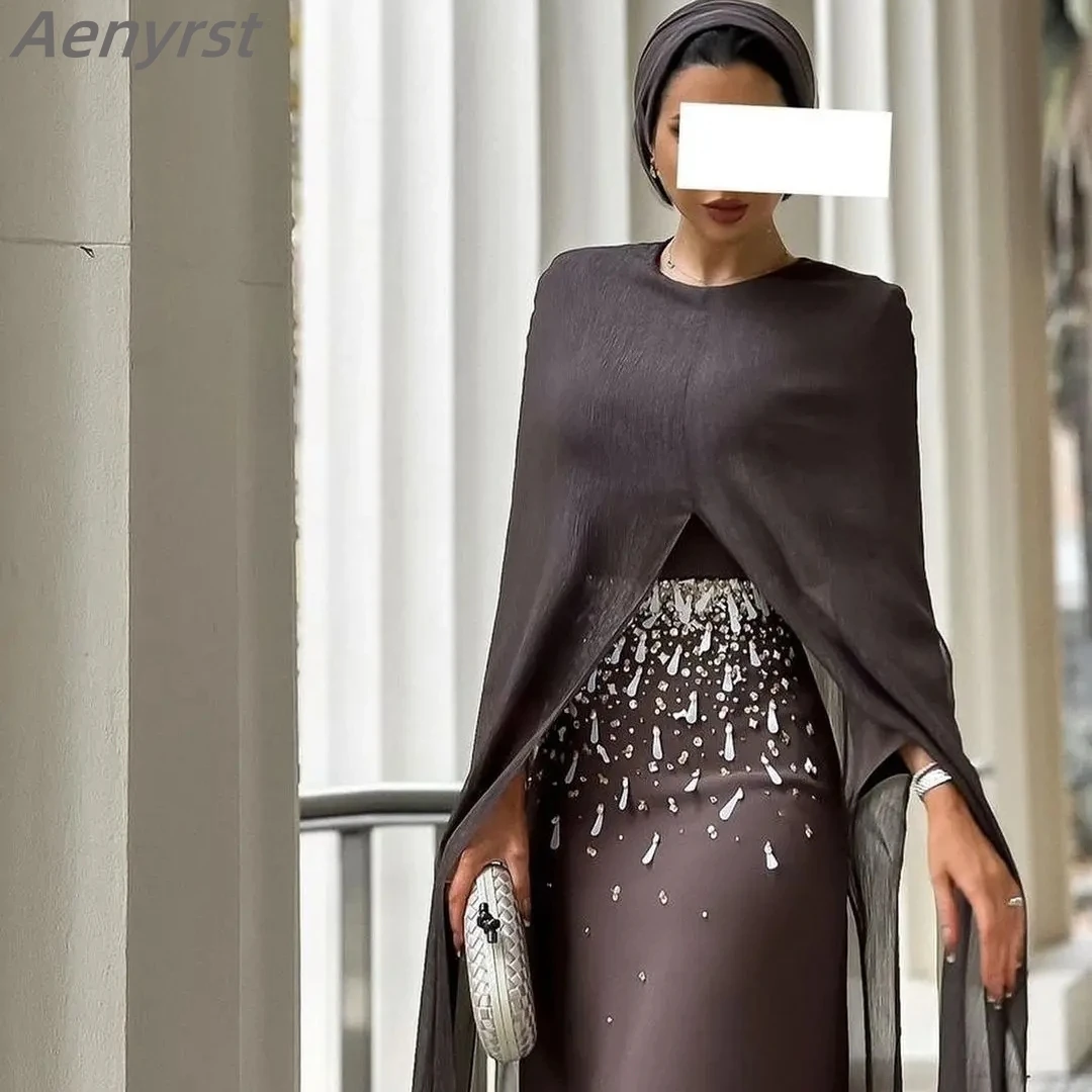 Elegant Saudi Arabia Evening Dress Beadings O-Neck Prom Dresses Long Sleeves Ankle Length Formal Occasion Party Gowns For Women
Elegant Saudi Arabia Evening Dress Beadings O-Neck Prom Dresses Long Sleeves Ankle Length Formal Occasion Party Gowns For Women