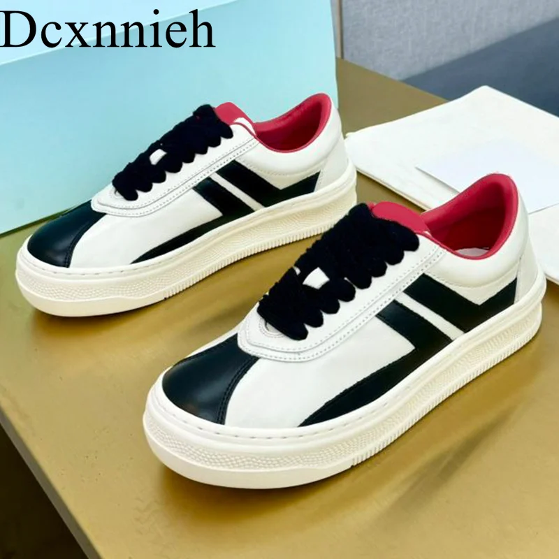 New Genuine Leather Thick Sole Casual Shoes Round Toe Tie Mixed Color Sneakers Spring Autumn Daily Casual Walking Shoes Unisex
New Genuine Leather Thick Sole Casual Shoes Round Toe Tie Mixed Color Sneakers Spring Autumn Daily Casual Walking Shoes Unisex