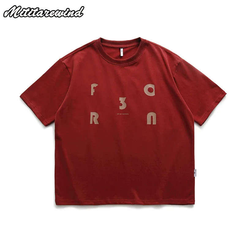 Men's T-shirts Letter Print Loose Casual Summer New Arrival Design Male Tees Solid High Street O-neck Japanese Fashion Hip Hop
Men's T-shirts Letter Print Loose Casual Summer New Arrival Design Male Tees Solid High Street O-neck Japanese Fashion Hip Hop