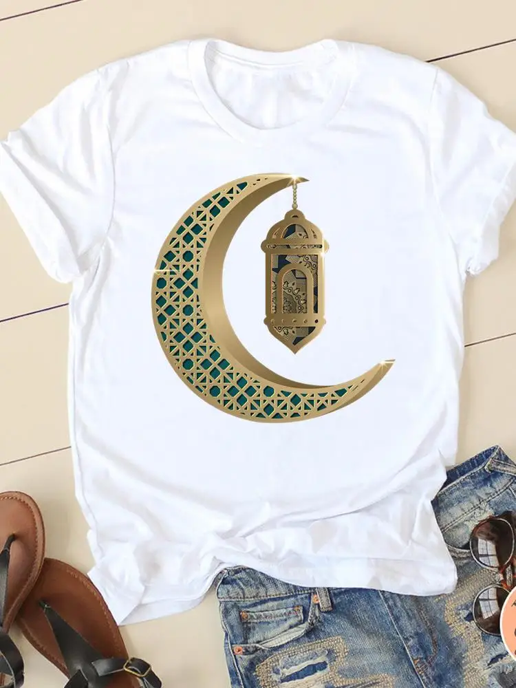 Tees Shirts Clothes T Top Female Clothing O-neck Fashion Ramadan Casual Women Graphic Print Short Sleeve T-shirts
Tees Shirts Clothes T Top Female Clothing O-neck Fashion Ramadan Casual Women Graphic Print Short Sleeve T-shirts