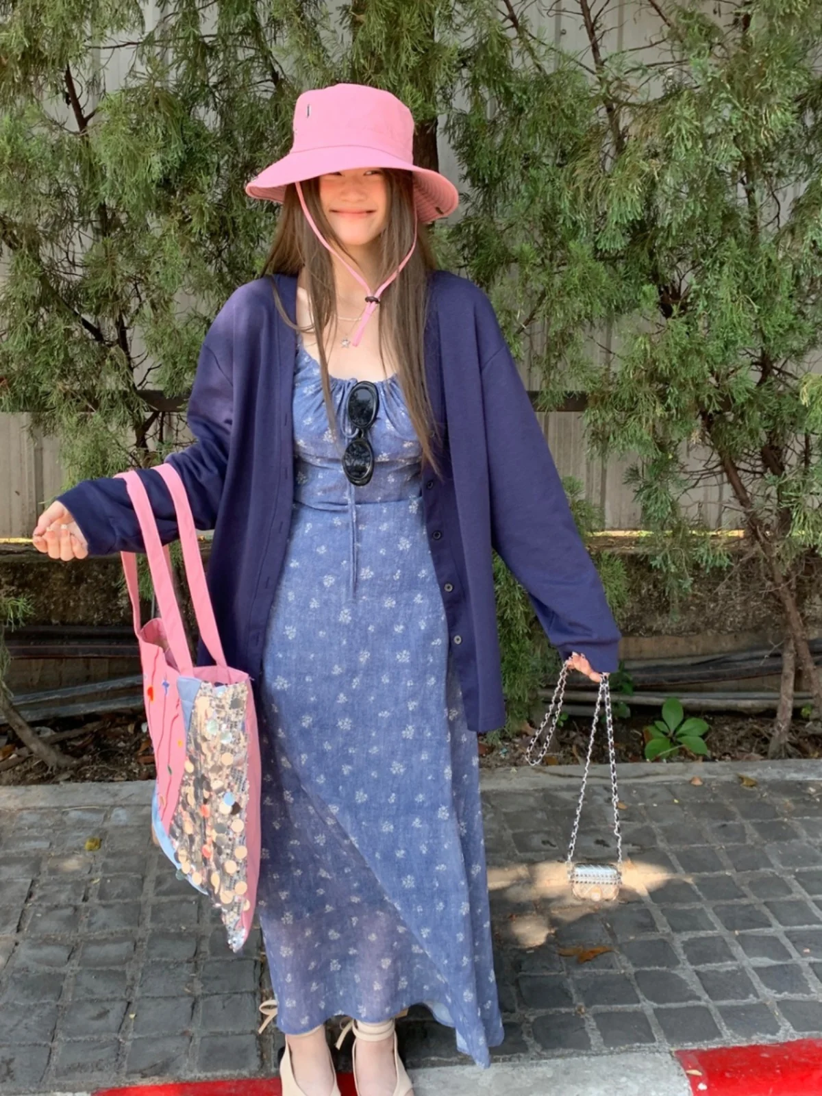 plus Size Floral Print Long Sleeve Dress And Cardigan Spring New Style Fashionable Set Women's Korean Style A-Line Skirt
plus Size Floral Print Long Sleeve Dress And Cardigan Spring New Style Fashionable Set Women's Korean Style A-Line Skirt