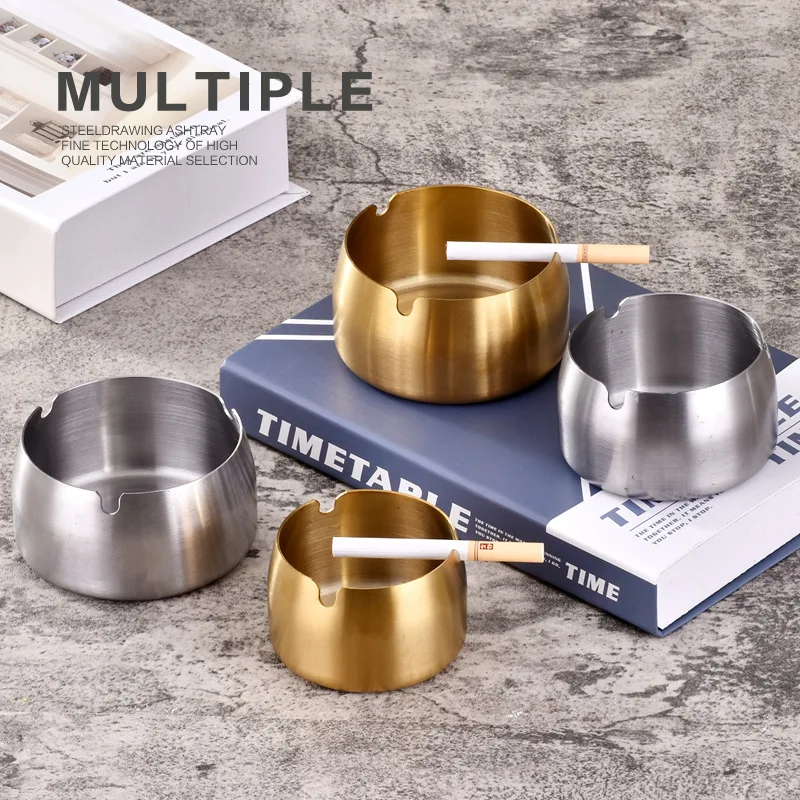 Stainless Steel Gold -colored Round Metal ashtray, Windproof Pull Caper, Creative Personalized Gift, Plus Printing, Bruck Tank
Stainless Steel Gold -colored Round Metal ashtray, Windproof Pull Caper, Creative Personalized Gift, Plus Printing, Bruck Tank