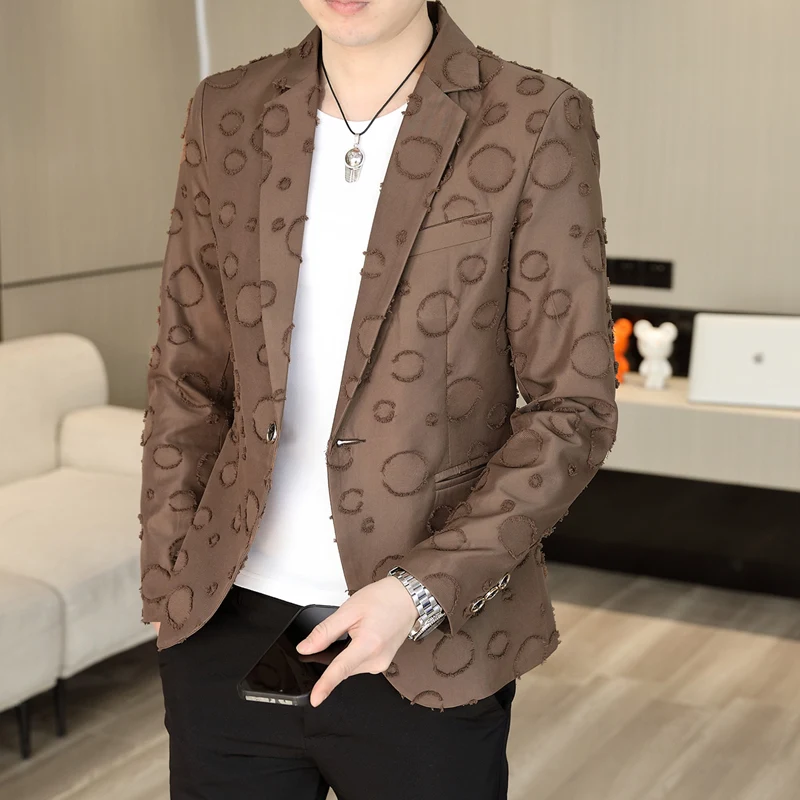 Slim Fit Men's Casual Single-Breasted Jaet Thin Outerwear Spring Autumn Faion Urban Sle Long Sve Polyester Fiber
Slim Fit Men's Casual Single-Breasted Jaet Thin Outerwear Spring Autumn Faion Urban Sle Long Sve Polyester Fiber