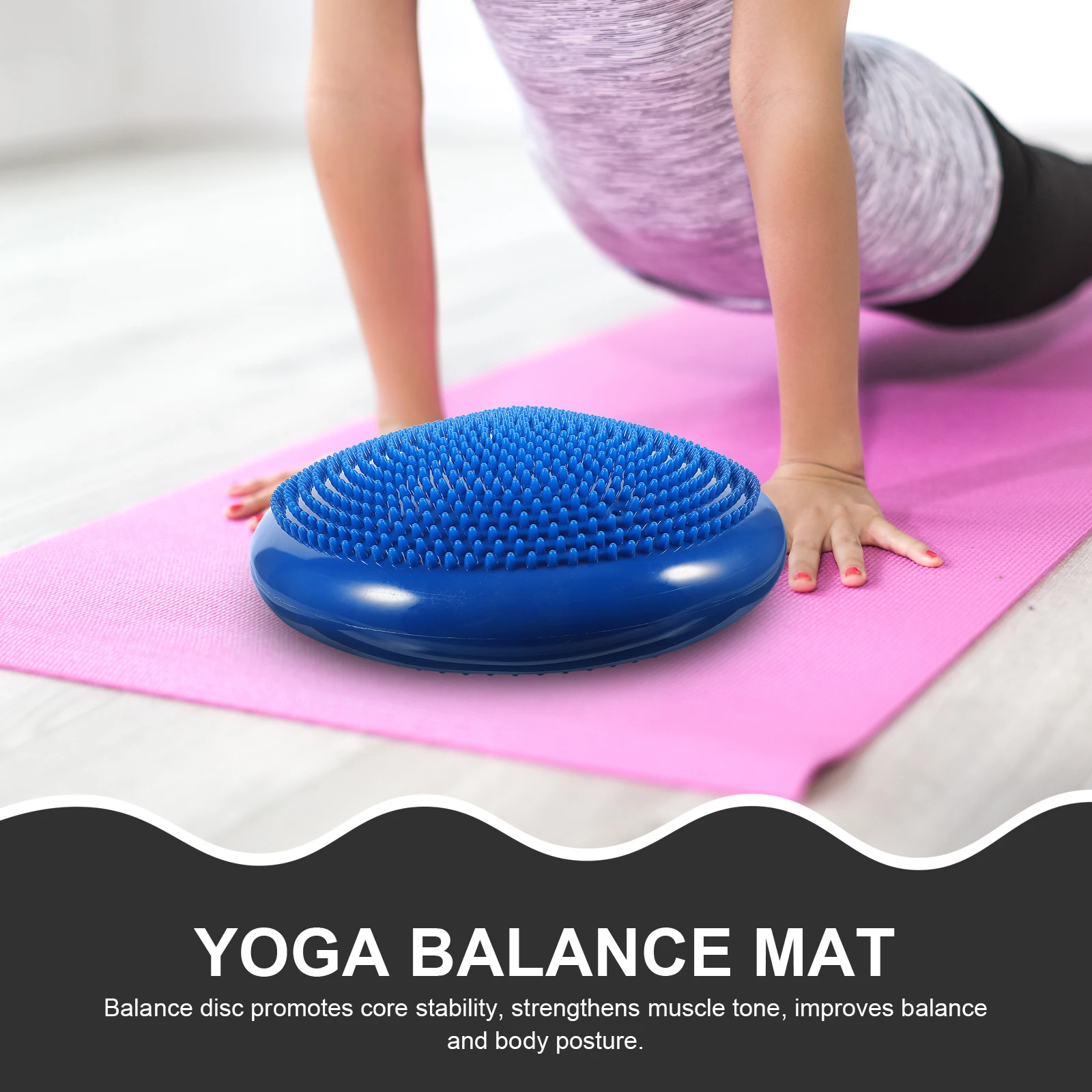 13 Inch Inflatable Balance Disc Core Stability Cushion Wobble Seat Ergonomic Posture Support Back Pain Relief Fitness Yoga Mat
13 Inch Inflatable Balance Disc Core Stability Cushion Wobble Seat Ergonomic Posture Support Back Pain Relief Fitness Yoga Mat