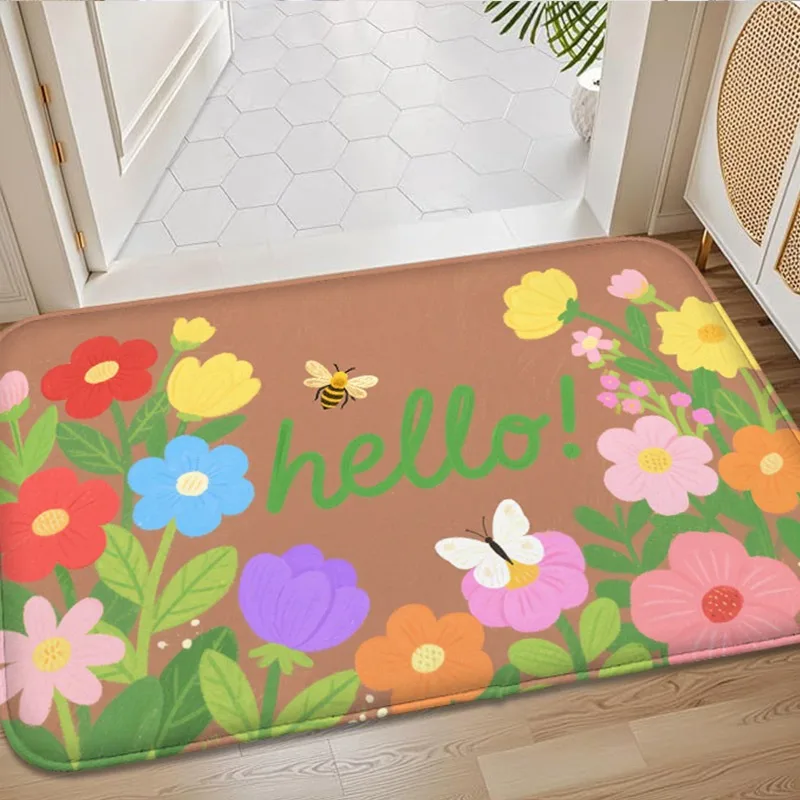 1pc HelloFlower Butterfly Bee Pattern Flannel Home Floor Mat, Rectangular Bedroom Carpet, Door Mat, Indoor and Outdoor Floor Mat
1pc HelloFlower Butterfly Bee Pattern Flannel Home Floor Mat, Rectangular Bedroom Carpet, Door Mat, Indoor and Outdoor Floor Mat