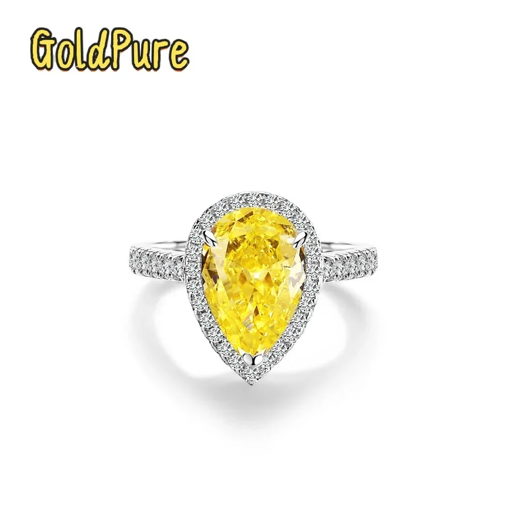 Роскошное женское кольцо Goldpure из цельной платины PT950 с бриллиантами и муассанитами в форме капель воды
Роскошное женское кольцо Goldpure из цельной платины PT950 с бриллиантами и муассанитами в форме капель воды