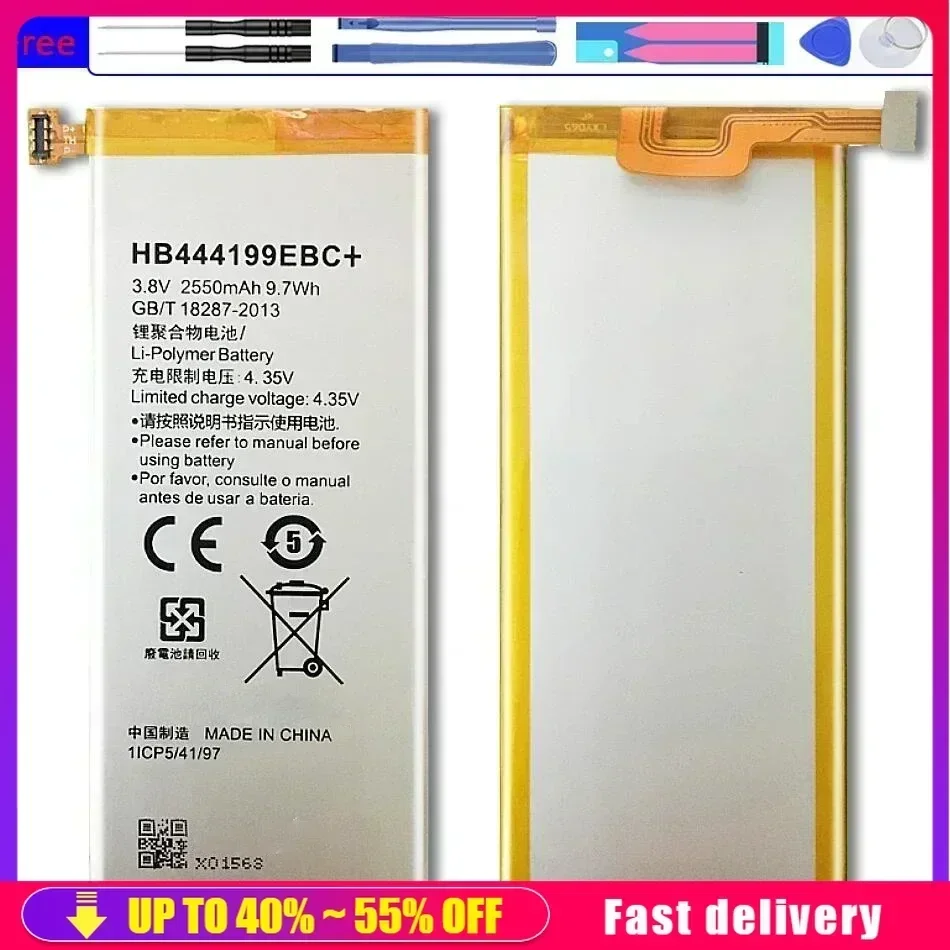 Мобильный телефон батареи HB444199EBC + для смартфона Huawei Honor 4C C8818 CHM- CL00 CHM-TL00H/G Play Mini 2550 мАч
Мобильный телефон батареи HB444199EBC + для смартфона Huawei Honor 4C C8818 CHM- CL00 CHM-TL00H/G Play Mini 2550 мАч