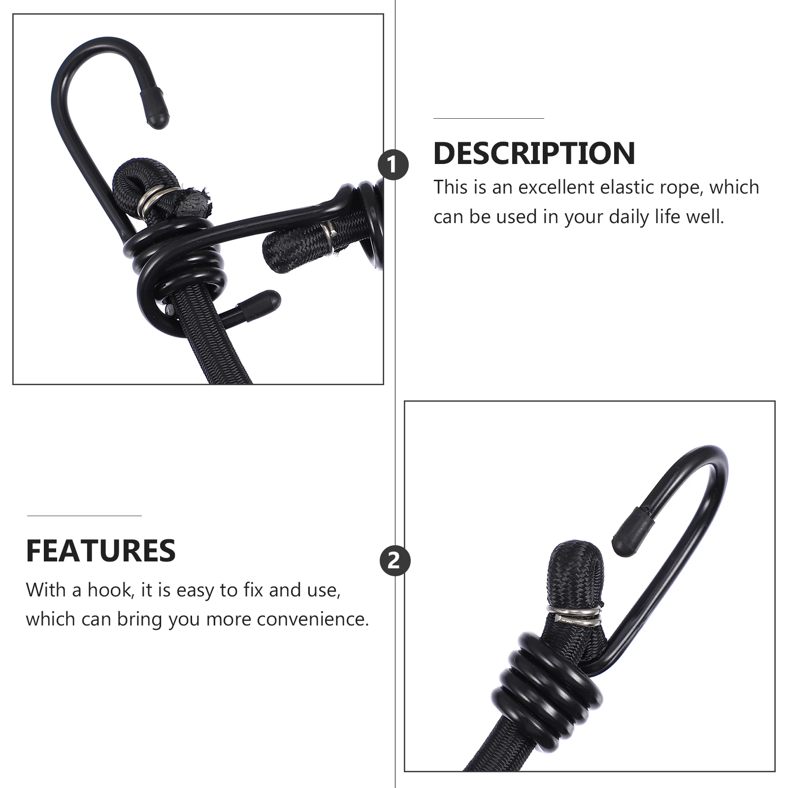 2pcs Bungee Cords Hooks Durable Polyester Elastic Luggage Ropes Outdoor Tent Fixing Belts Multi functional Binding Straps
2pcs Bungee Cords Hooks Durable Polyester Elastic Luggage Ropes Outdoor Tent Fixing Belts Multi functional Binding Straps