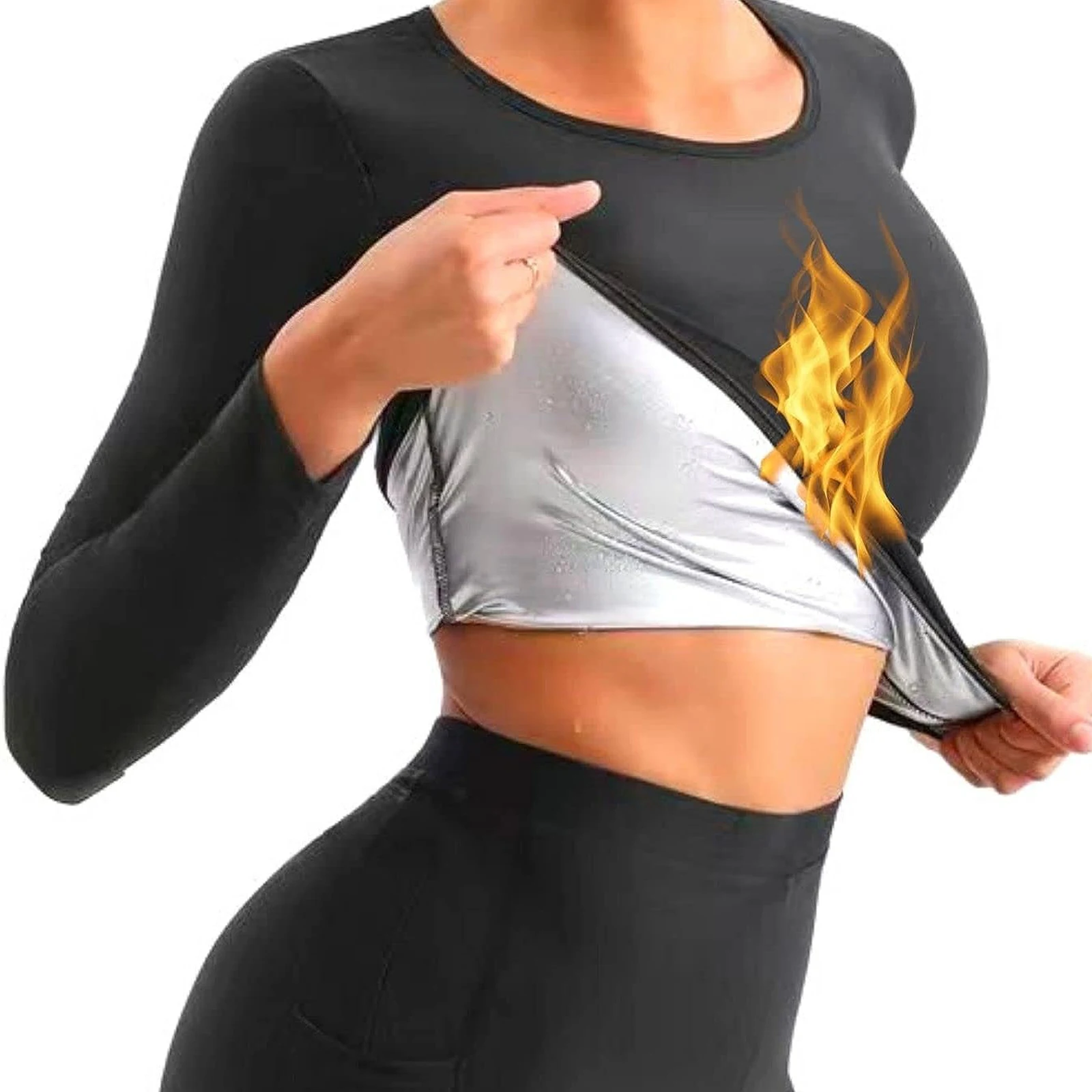 Women's Sweat Sweating Suit, Abdominal Contraction, Fitness, Long Sleeve Sweating Suit, Running, Sports Suit, Yoga
Women's Sweat Sweating Suit, Abdominal Contraction, Fitness, Long Sleeve Sweating Suit, Running, Sports Suit, Yoga