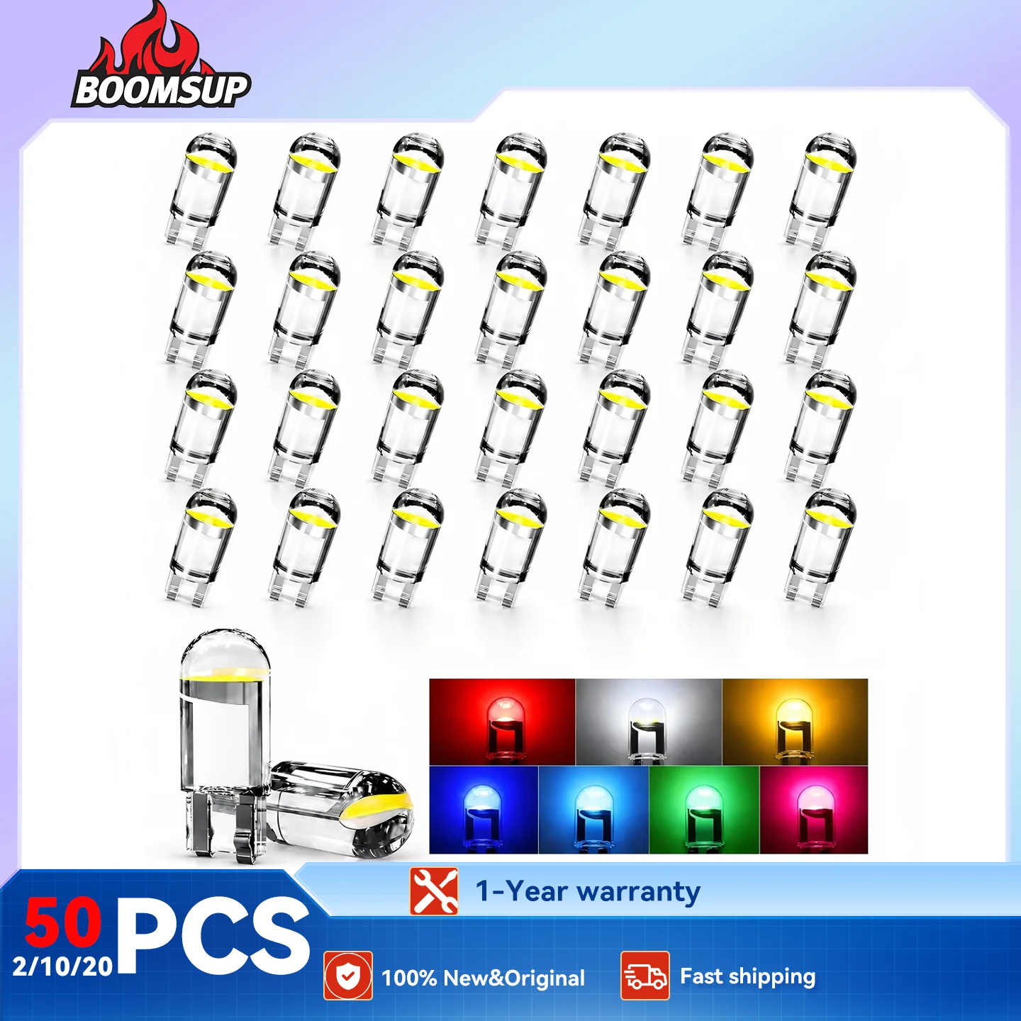 2/10/20/50PCS W5W 194 Car LED Light Bulbs, T10 Interior Lights,LED Bulbs, For Car Dome Map Door Courtesy License Plate Light
2/10/20/50PCS W5W 194 Car LED Light Bulbs, T10 Interior Lights,LED Bulbs, For Car Dome Map Door Courtesy License Plate Light