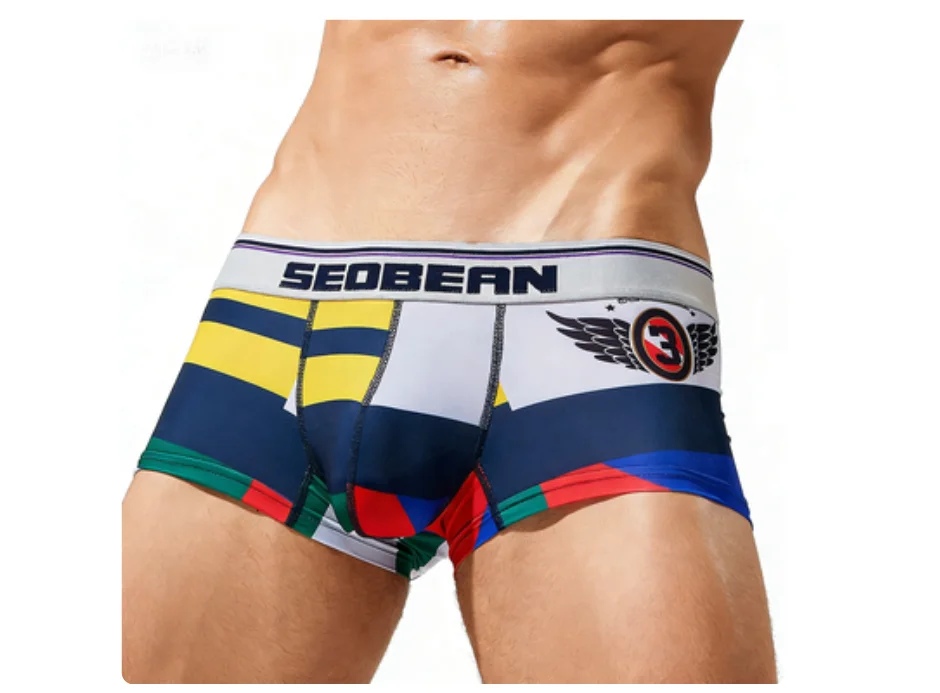 Printed Bulge Boxy Underwear for Men Sexy Low-rise U Convex Pouch Sports Boxer Brief Skin Friendly Cool Feel Sweat Absorb Trunks
Printed Bulge Boxy Underwear for Men Sexy Low-rise U Convex Pouch Sports Boxer Brief Skin Friendly Cool Feel Sweat Absorb Trunks