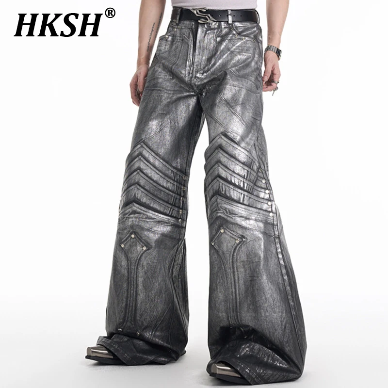 HKSH Spring New Men Tide Y2K Streetwear Trendy Silver Plated Jeans Elegant Fashion Avant Garde Knight Wide Leg Pants Ins HK5256
HKSH Spring New Men Tide Y2K Streetwear Trendy Silver Plated Jeans Elegant Fashion Avant Garde Knight Wide Leg Pants Ins HK5256