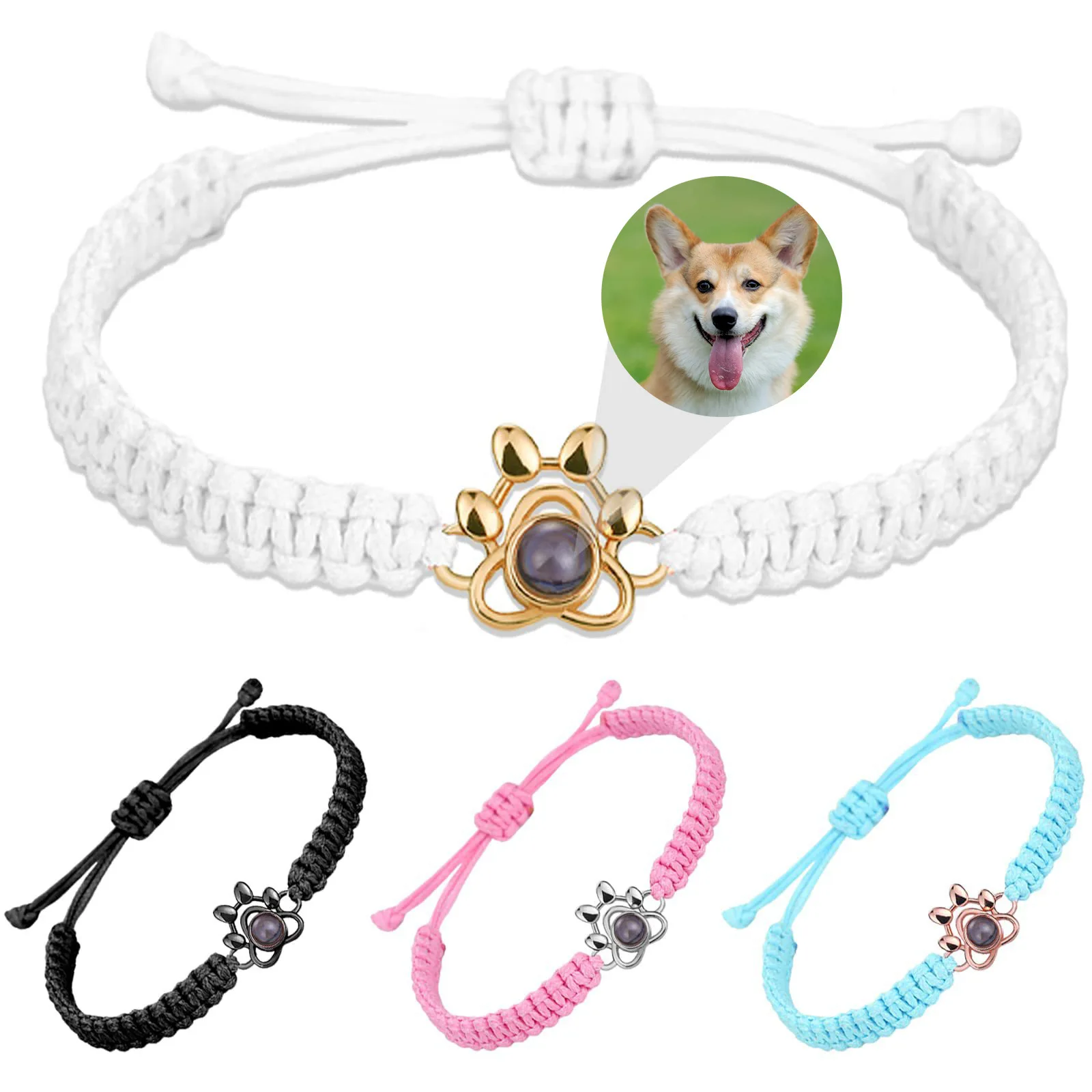 Dog Paw Projection Bracelet Couple Bracelet Personalized Color Photo Bracelet For Men and Women Holiday Gift
Dog Paw Projection Bracelet Couple Bracelet Personalized Color Photo Bracelet For Men and Women Holiday Gift