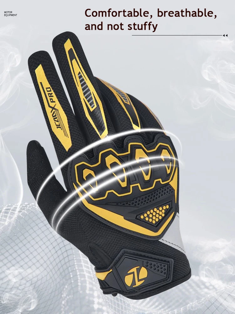 Full Finger Touch Screen Anti-Slip Breathable Reflective Motorcycle Gloves for Summer Motorbike Racing and Outdoor Cycling New
Full Finger Touch Screen Anti-Slip Breathable Reflective Motorcycle Gloves for Summer Motorbike Racing and Outdoor Cycling New
