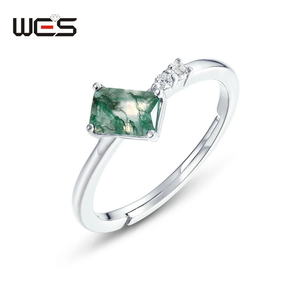 WES Classic Square Natural Stone Moss Agate Open Rings for Woman Geometric Certified Jewelry Wedding Rhodium Plated Wholesale
WES Classic Square Natural Stone Moss Agate Open Rings for Woman Geometric Certified Jewelry Wedding Rhodium Plated Wholesale