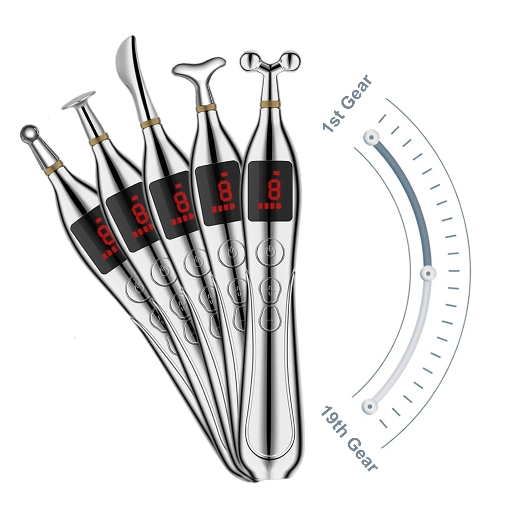 Electronic Pulse Acupuncture Pen Smart Tens Meridian Energy Massage Pen Pain Relief Therapy Back Neck Face Skin Electrode Pads
Electronic Pulse Acupuncture Pen Smart Tens Meridian Energy Massage Pen Pain Relief Therapy Back Neck Face Skin Electrode Pads