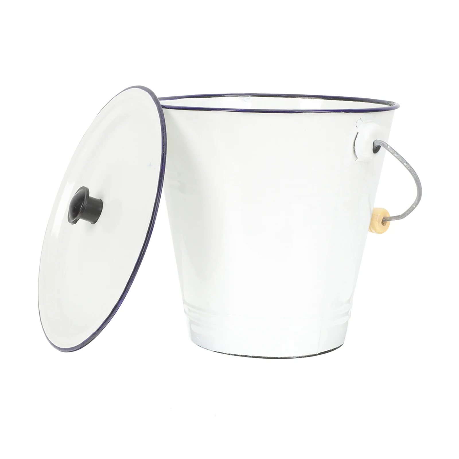 Enamel With Lid Heavy Duty White Metal Pail For Household Storage Flower Jug Drink Bin Laundry Organization Milk Can Ice
Enamel With Lid Heavy Duty White Metal Pail For Household Storage Flower Jug Drink Bin Laundry Organization Milk Can Ice