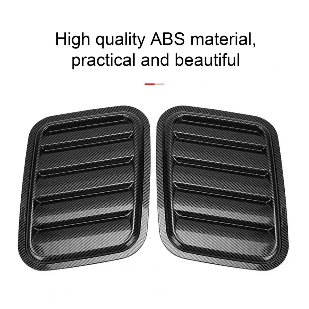 Hood Trim Stickers 2Pcs Practical Self-adhesive Simulation Car Side Air Flow Intake Hood Stickers for Auto
Hood Trim Stickers 2Pcs Practical Self-adhesive Simulation Car Side Air Flow Intake Hood Stickers for Auto