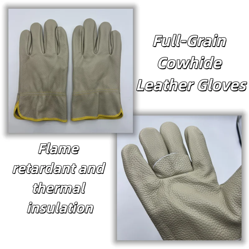 Men's cowhide leather gloves, workplace safety, mechanical repair, gardening gloves, insulation, welding gloves
Men's cowhide leather gloves, workplace safety, mechanical repair, gardening gloves, insulation, welding gloves